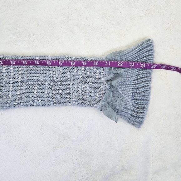 Y2K Whimsy Ruffle Lace Tulle Long Cardigan Witchy Fairy Boho Penny Lane Size S - Picture 12 of 12